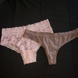 Lace Panty and Thong Pair